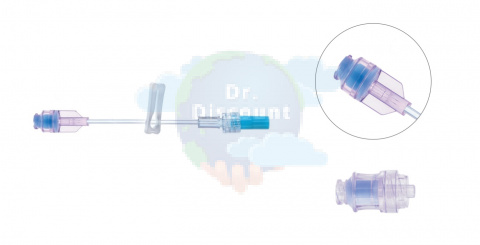 Линии инфузионные Safe Conekt - Mono на одно подключение через луер-лок клапан – внутренний диаметр 1 мм, внешний диаметр 2 мм, длиной 10 см. (75 шт/уп.)